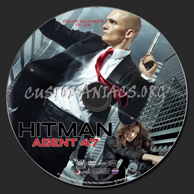 Hitman Agent 47 dvd label