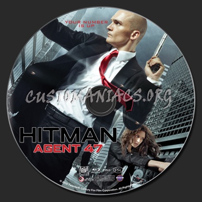 Hitman Agent 47 blu-ray label