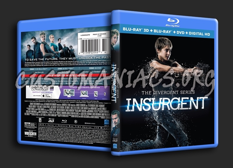Insurgent 3D blu-ray cover