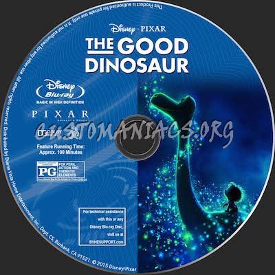 The Good Dinosaur blu-ray label