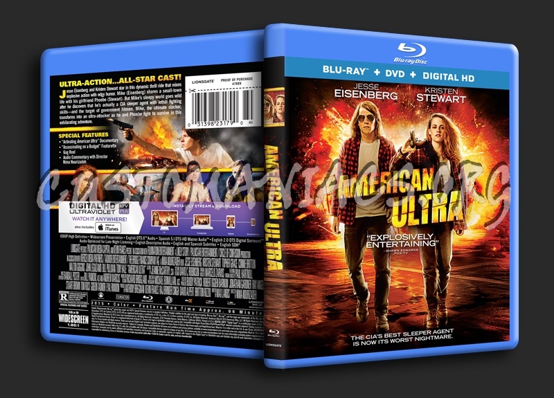 American Ultra blu-ray cover