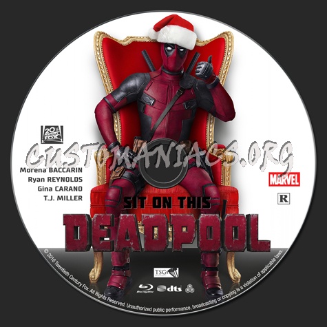 Deadpool blu-ray label