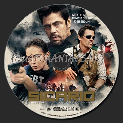 Sicario dvd label