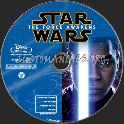 Star Wars - The Force Awakens blu-ray label