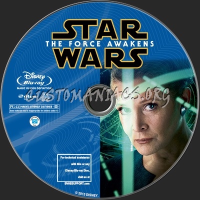 Star Wars - The Force Awakens blu-ray label