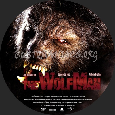 The Wolfman dvd label