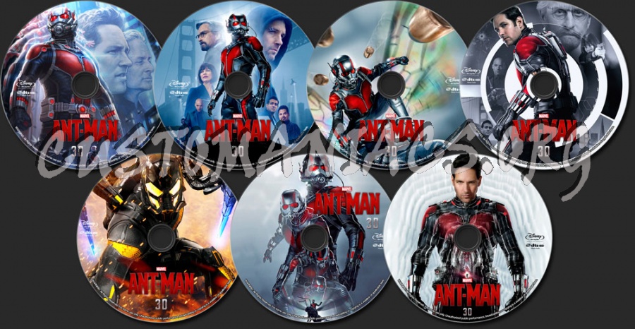 Ant-Man (3D) blu-ray label