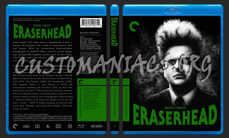 725 - Eraserhead blu-ray cover