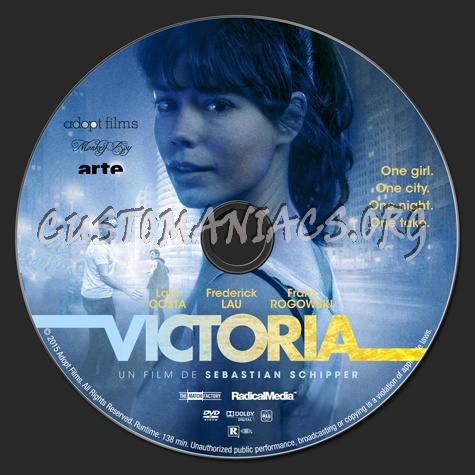 Victoria dvd label
