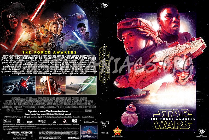 Star Wars the Force Awakens dvd cover