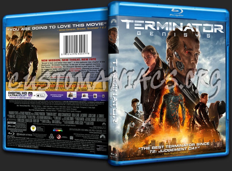 Terminator Genisys blu-ray cover