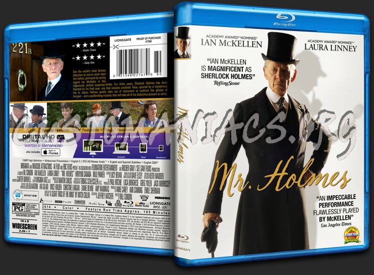 Mr. Holmes blu-ray cover