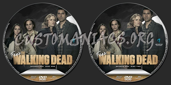 Fear the Walking Dead Season 1 dvd label