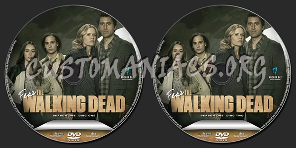 Fear the Walking Dead Season 1 dvd label