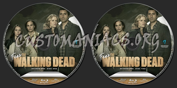 Fear the Walking Dead Season 1 blu-ray label