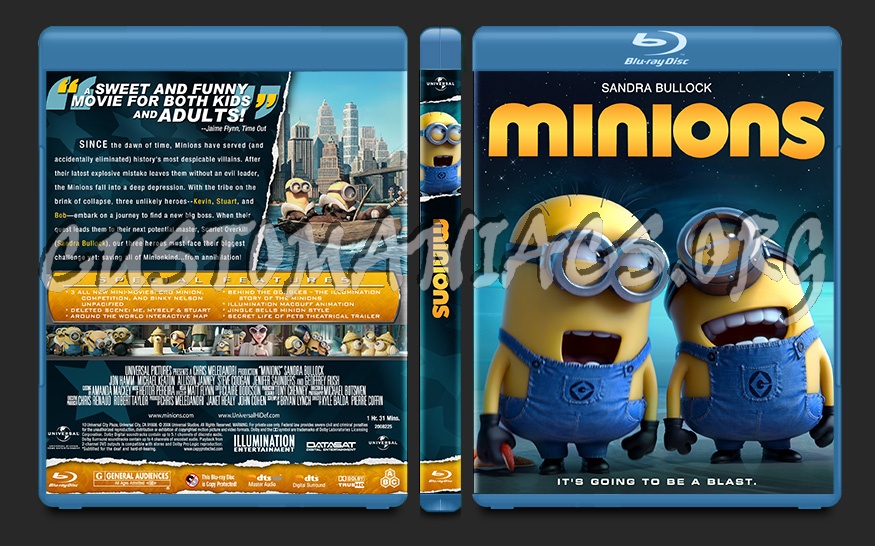 Minions blu-ray cover