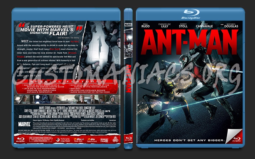 Ant-Man blu-ray cover