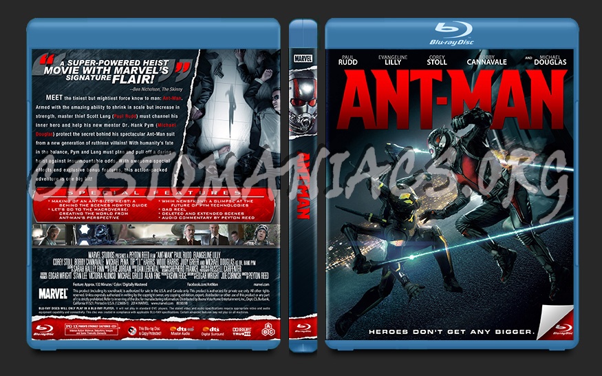 Ant-Man blu-ray cover