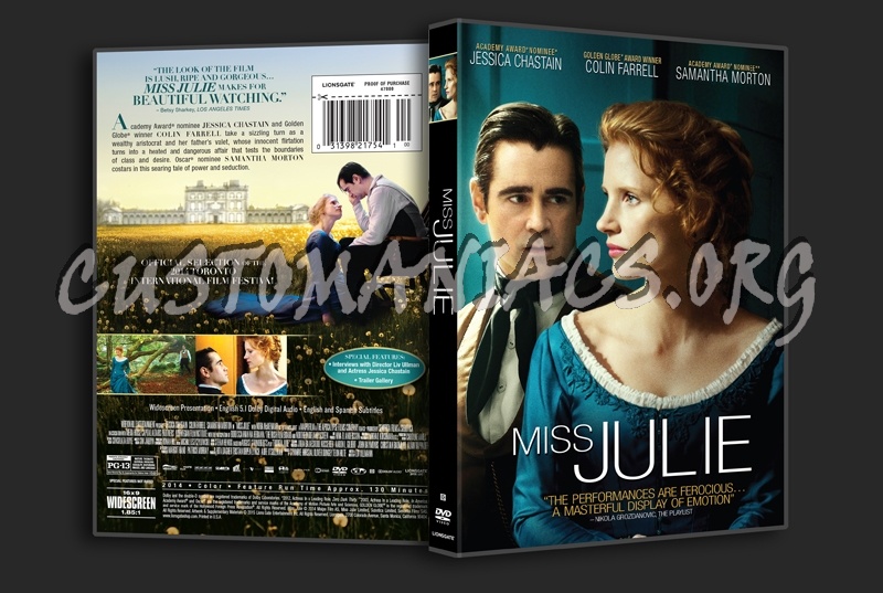 Miss Julie dvd cover
