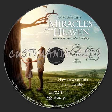 Miracles from Heaven blu-ray label