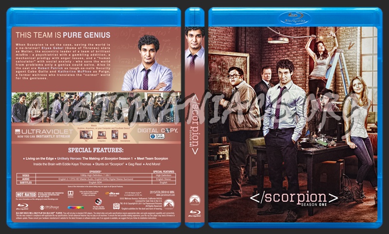 Scorpion Season One blu-ray cover