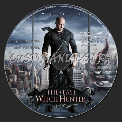 The Last Witch Hunter dvd label