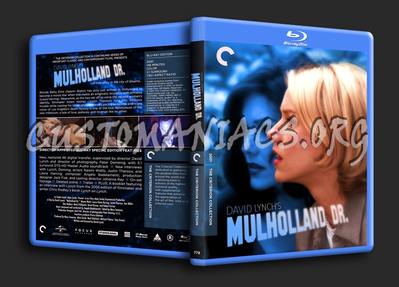 779 - Mulholland Drive (Criterion) blu-ray cover