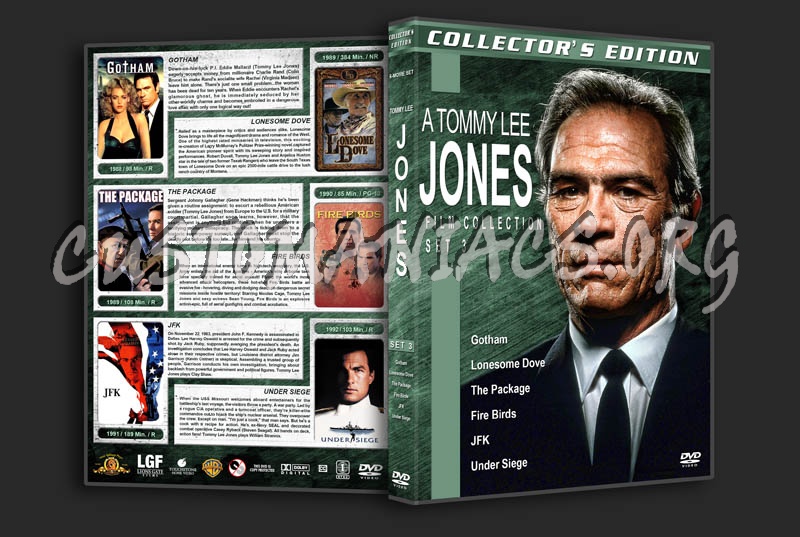 Tommy Lee Jones Film Collection - Set 3 dvd cover