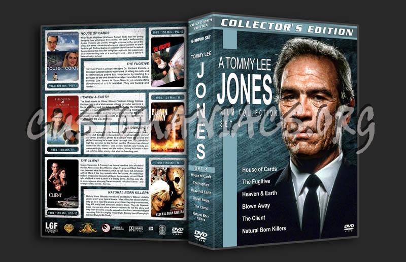 Tommy Lee Jones Film Collection - Set 4 dvd cover