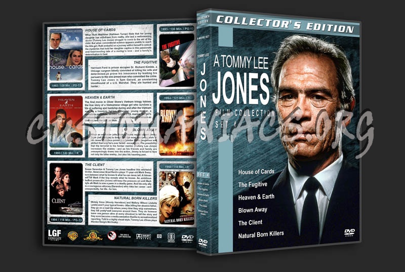 Tommy Lee Jones Film Collection - Set 4 dvd cover