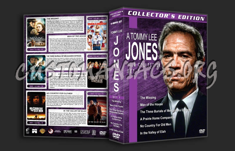 Tommy Lee Jones Film Collection - Set 7 dvd cover