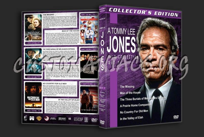 Tommy Lee Jones Film Collection - Set 7 dvd cover