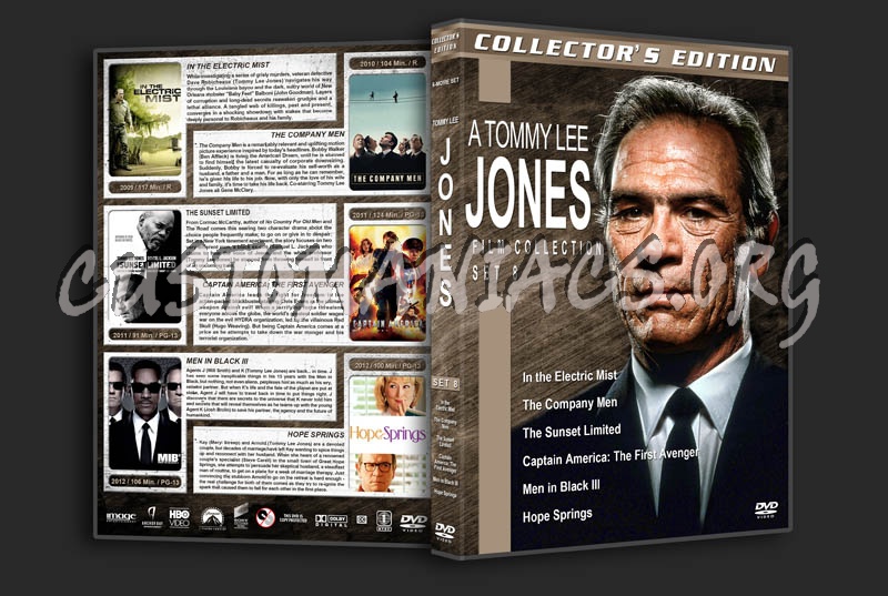 Tommy Lee Jones Film Collection - Set 8 dvd cover