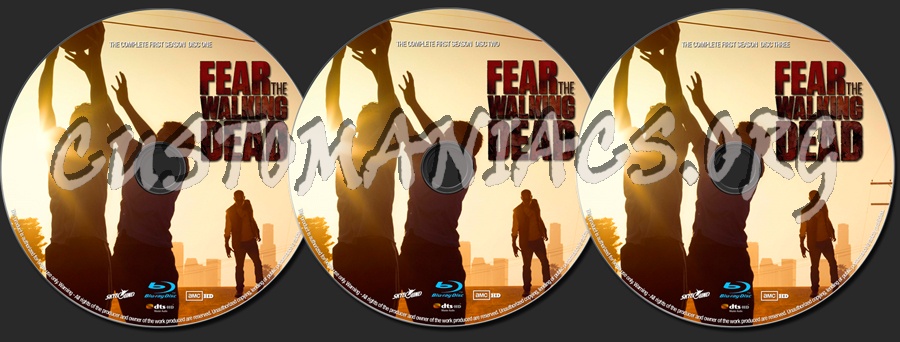 Fear The Walking Dead Season 1 blu-ray label