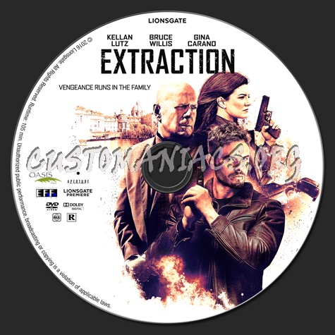 Extraction dvd label