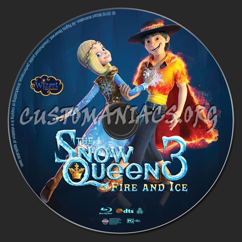 The Snow Queen 3: Fire and Ice blu-ray label