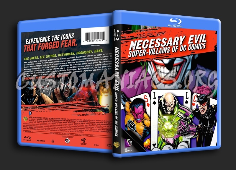 Necessary Evil Super-Villains of DC Comics blu-ray cover