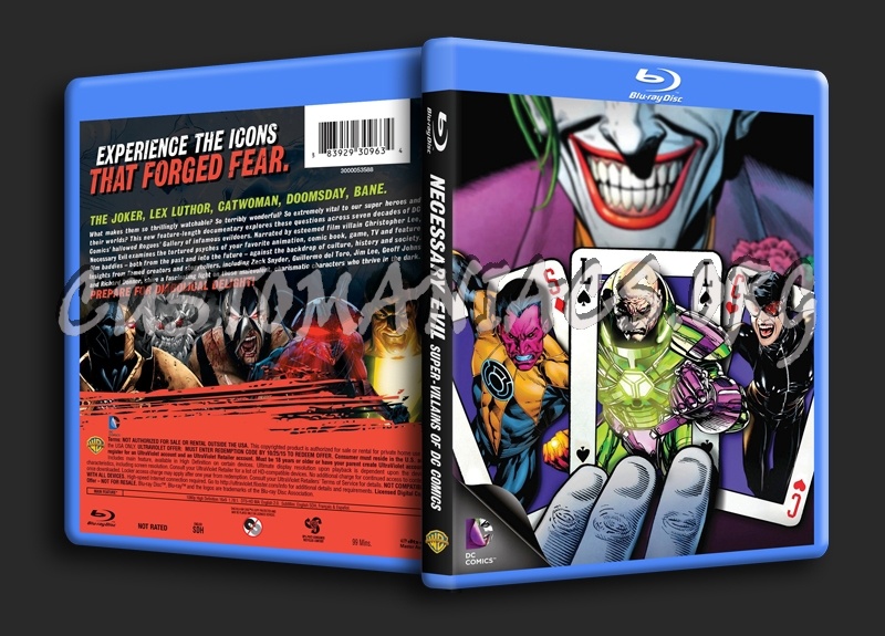 Necessary Evil Super-Villains of DC Comics blu-ray cover