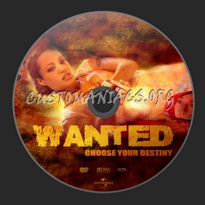 Wanted dvd label