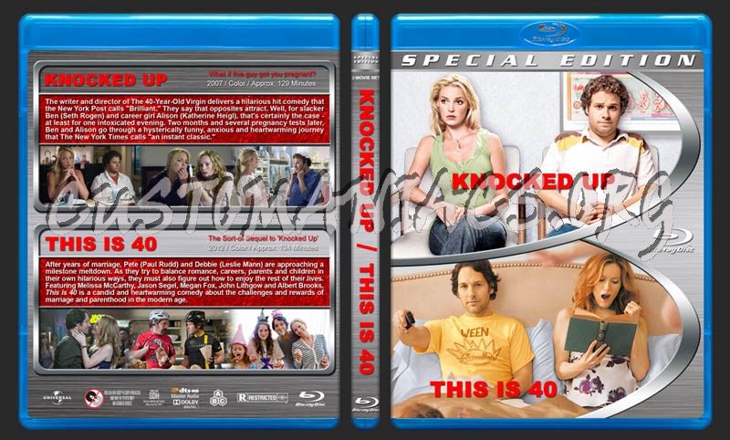 Knocked Up / This is 40 Double Feature blu-ray cover