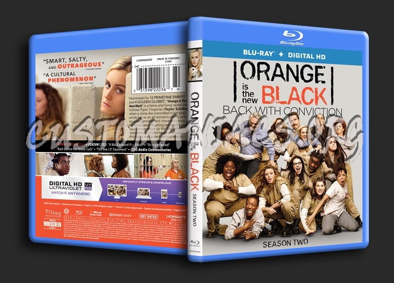 Orange is the New Black Season 2 blu-ray cover