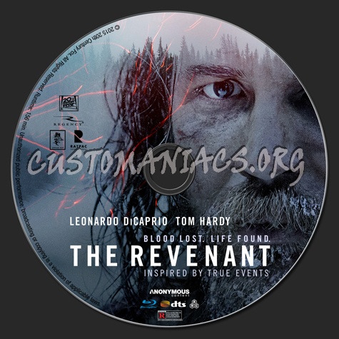 The Revenant blu-ray label