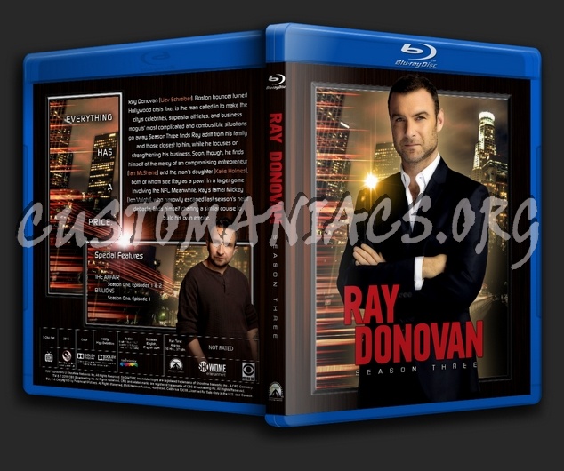 Ray Donovan - Season 3 blu-ray cover