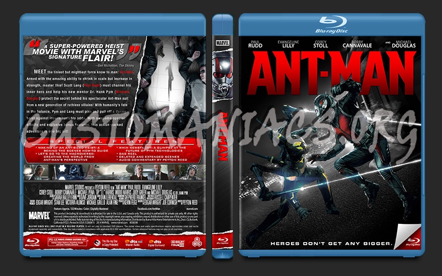 Ant-Man blu-ray cover