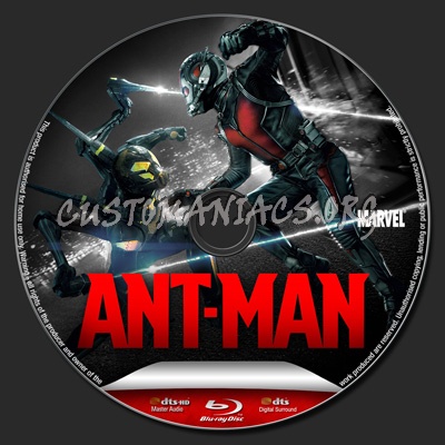 Ant-Man blu-ray label