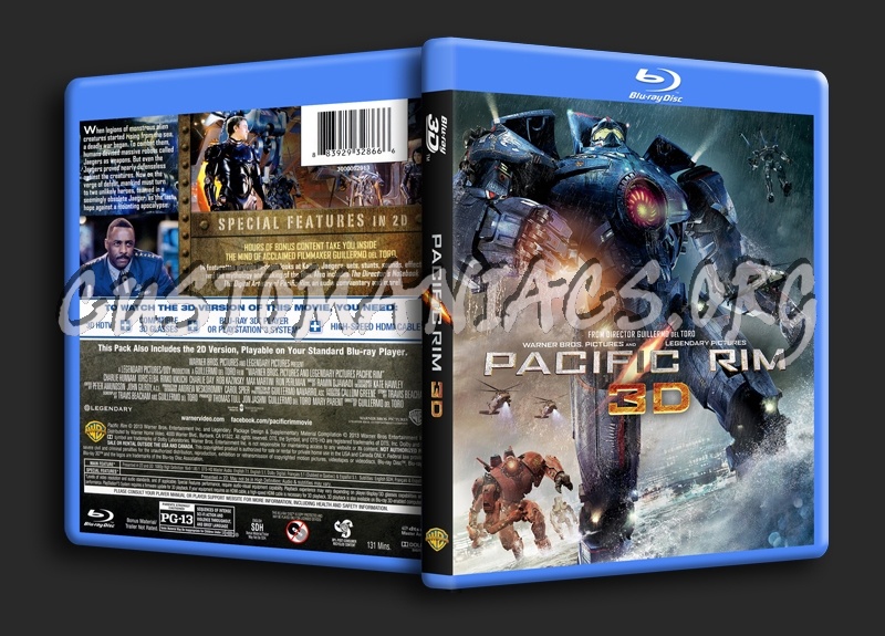 Pacific Rim 3D blu-ray cover