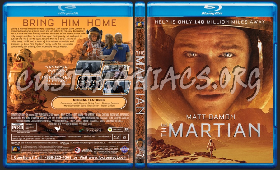 The Martian dvd cover