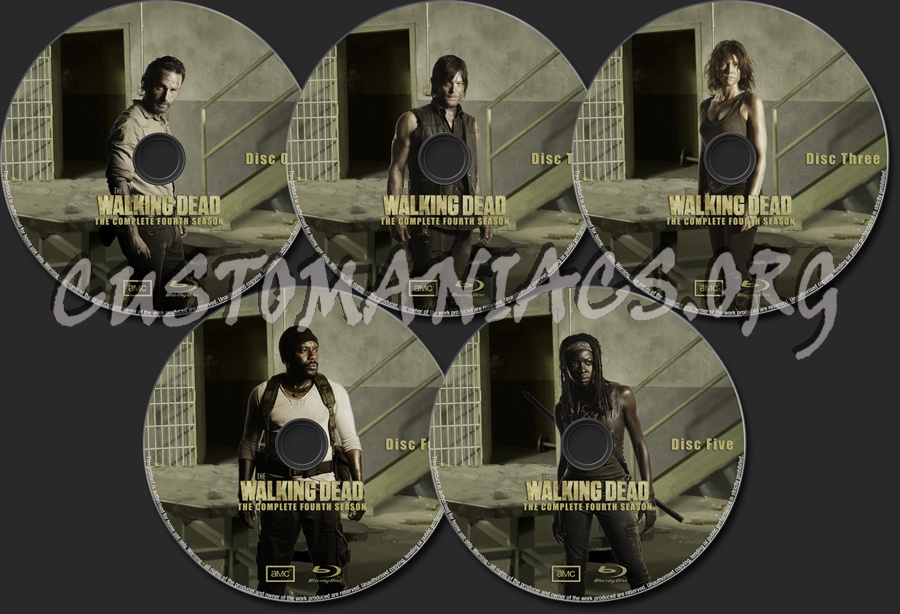 The Walking Dead Season 4 blu-ray label