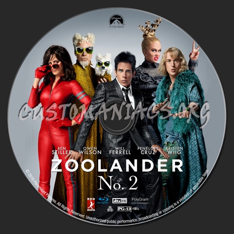 Zoolander 2 blu-ray label