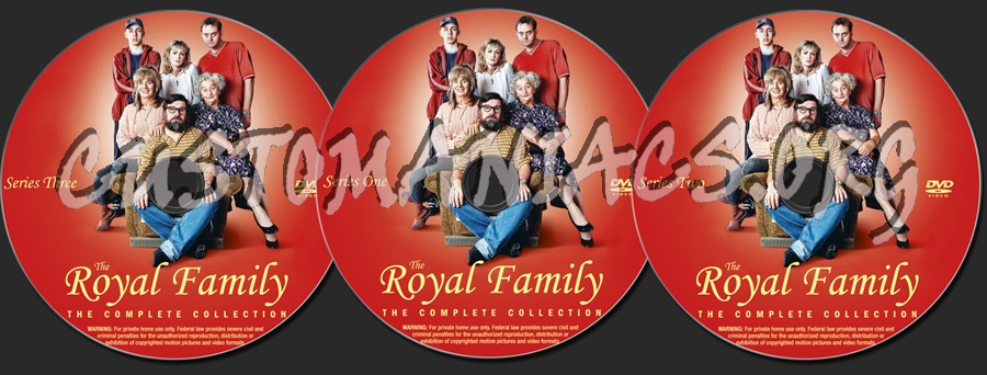 The Royal Family Complete dvd label